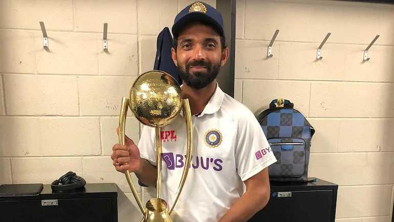 Ajinkya Rahane received a grand welcome upon arriving India by wife and daughter