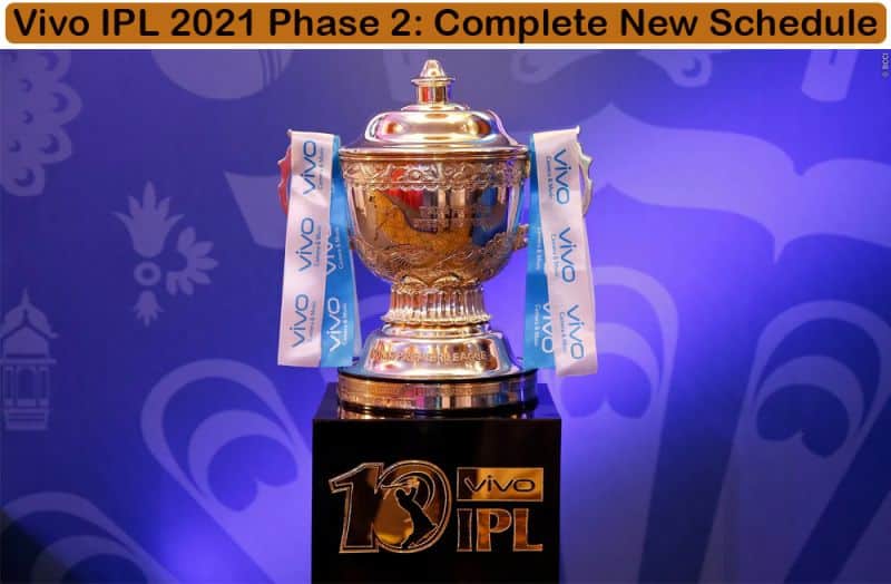 Vivo IPL 2021 Phase 2 Complete New Schedule and Fixtures announced by BCCI