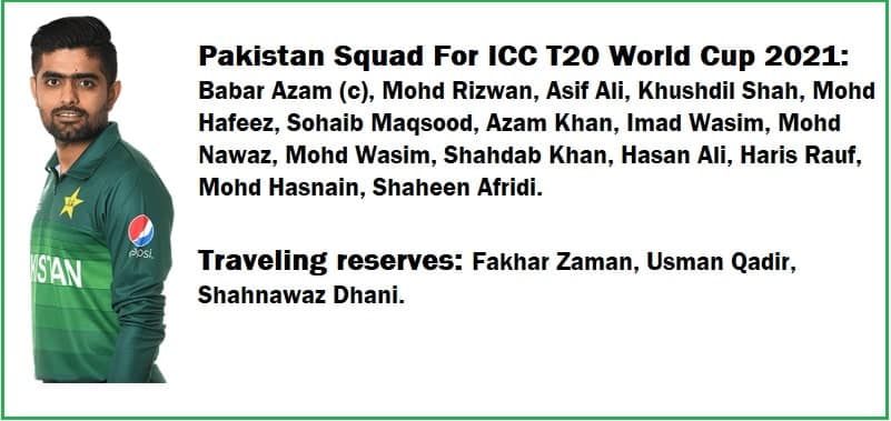 T20 world cup 2021 schedule pakistan